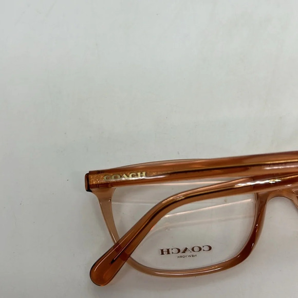 Coach HC6139U Eyeglasses Frames Case RXable 5822 Translucent Saddle NWT - Picture 8 of 8